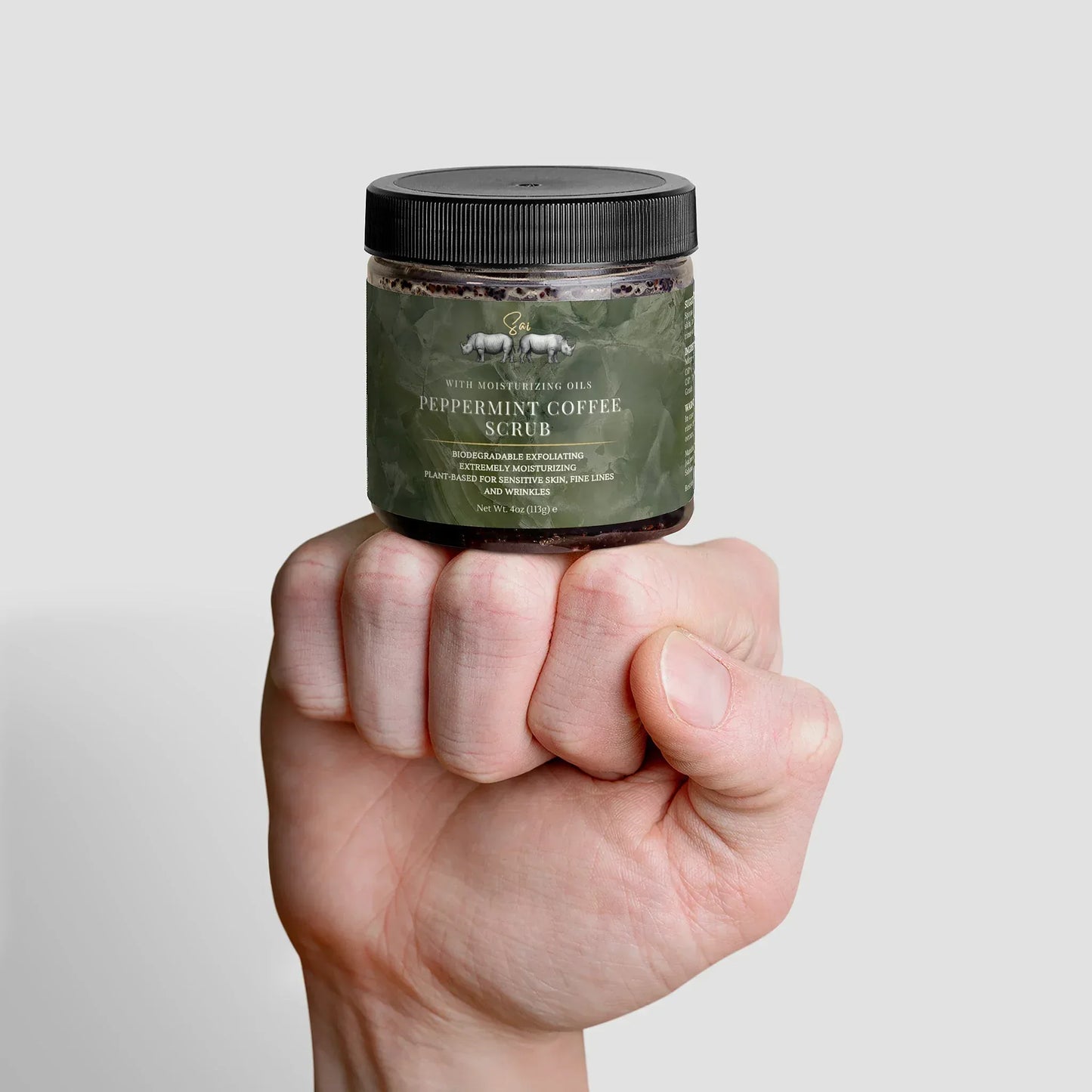 Peppermint Coffee Scrub.