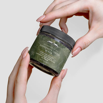 Peppermint Coffee Scrub.