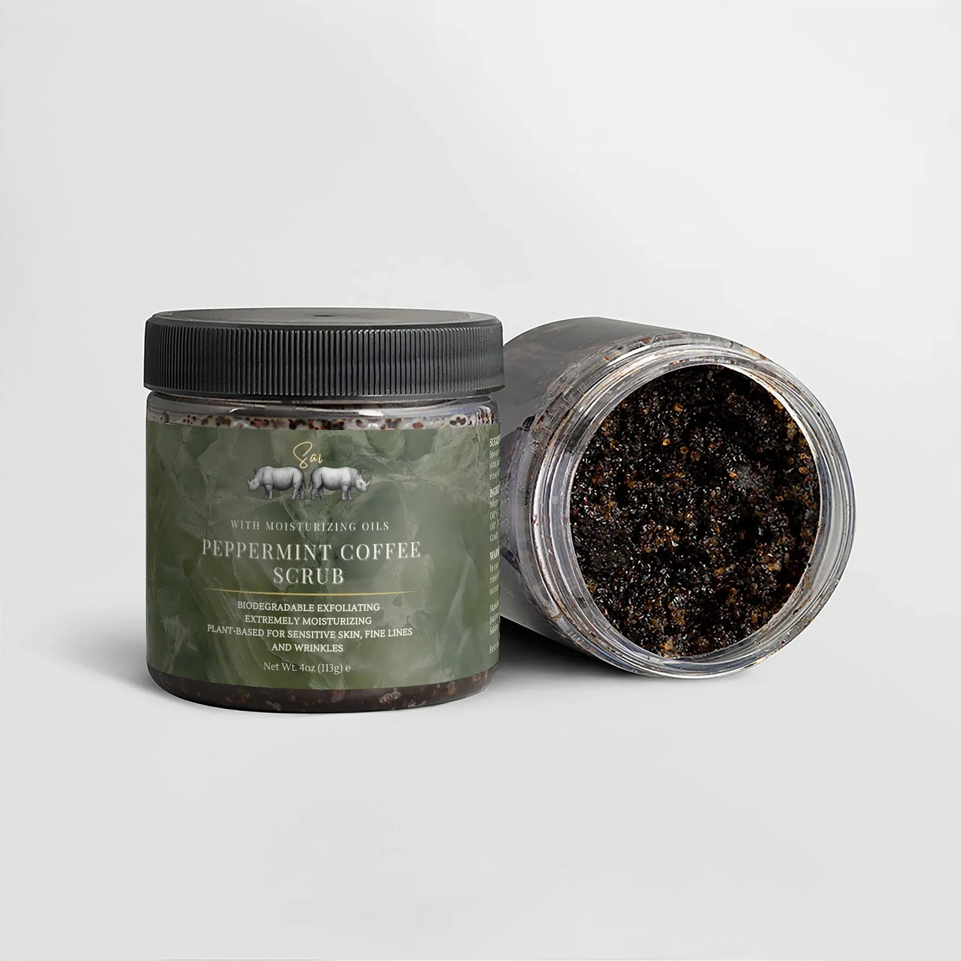 Peppermint Coffee Scrub.