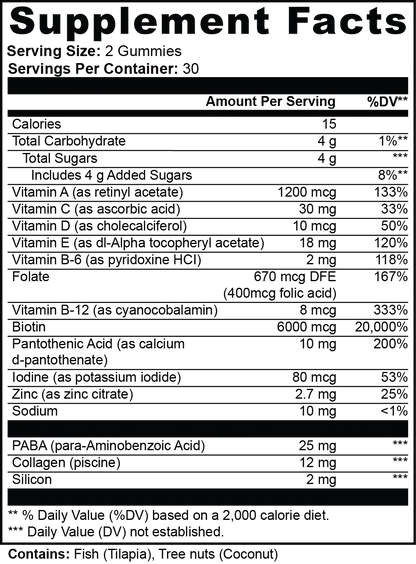 SAI Glow Complex™ Hair, Skin and Nails Gummies.
