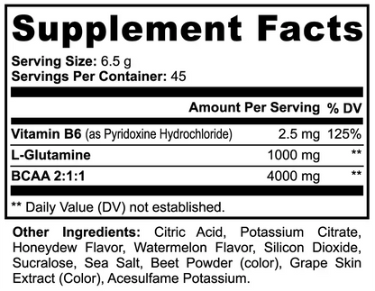 BCAA Post Workout Powder (Honeydew/Watermelon) - SAI