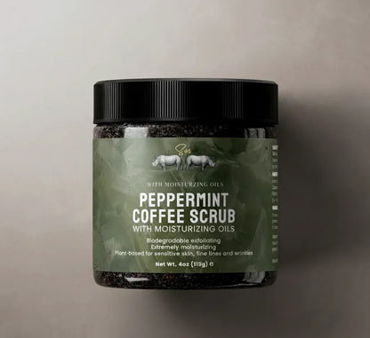 Peppermint Coffee Scrub.