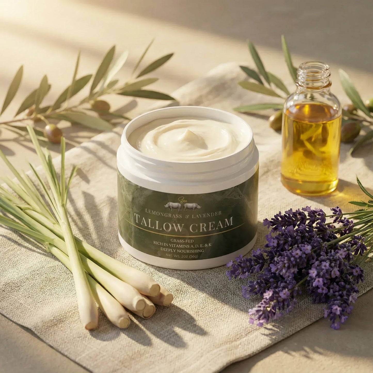 SAI Tallow Cream Lemongrass & Lavender.